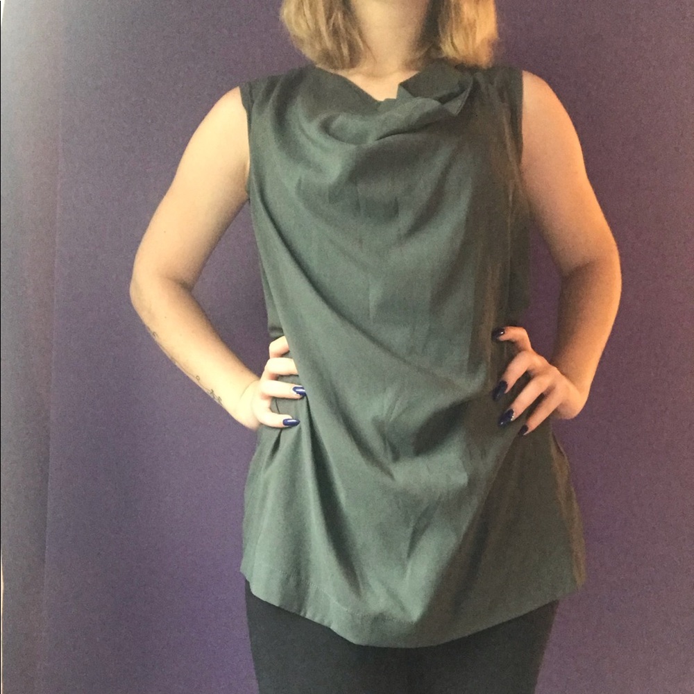 Green blouse